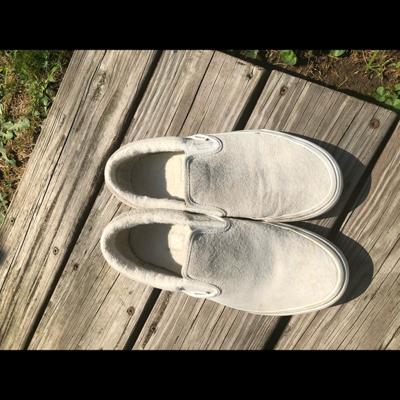 white vans with fur inside